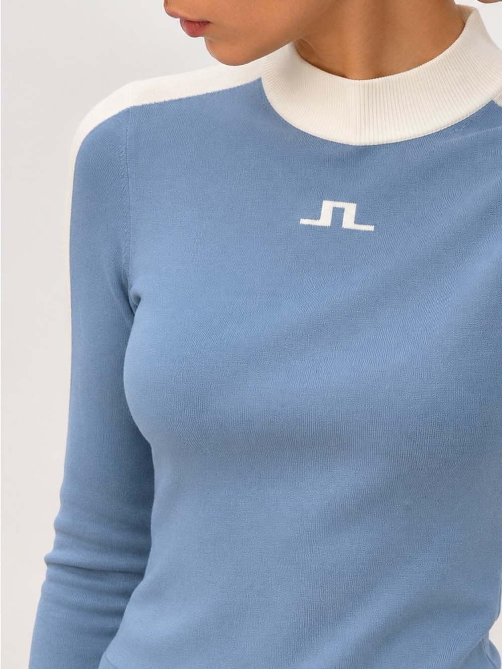 J.Lindeberg Adia Golf Sweater Summer Blue White Size S